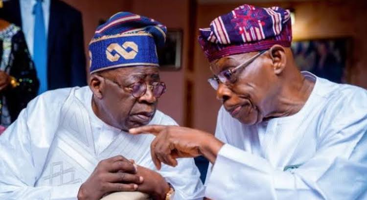 President Bola Tinubu and Former President Olusegun Obasanjo 
