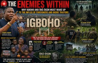 THE ENEMIES WITHIN: WHY IGBOHO, ÒKÈ-ÒGÙN MUST WAKE UP TO THE INFLUX OF FOREIGNERS AND INSIDE TRAITORS