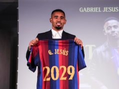 Gabriel Jesus Takes Barcelona’s No. 9 Shirt After Arsenal Exit