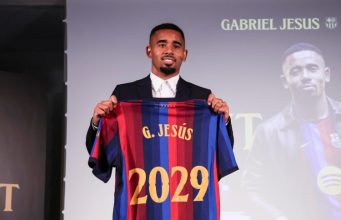 Gabriel Jesus Takes Barcelona’s No. 9 Shirt After Arsenal Exit