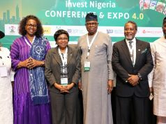 Drug Imports Drop 70% as Local Pharmaceutical Production Rises — NAFDAC The Director General of the National Agency for Food and Drug Administration NAFDAC, Prof. Mojisola Adeyeye((3rd from left); President of LCCI, Engr Leye Kupoluyi(4th from left); with a team of investors from Cameroon at the closing ceremony of the Lagos Chamber of Commerce and Industry (LCCI) Invest in Nigeria Conference and Expo 4.0.