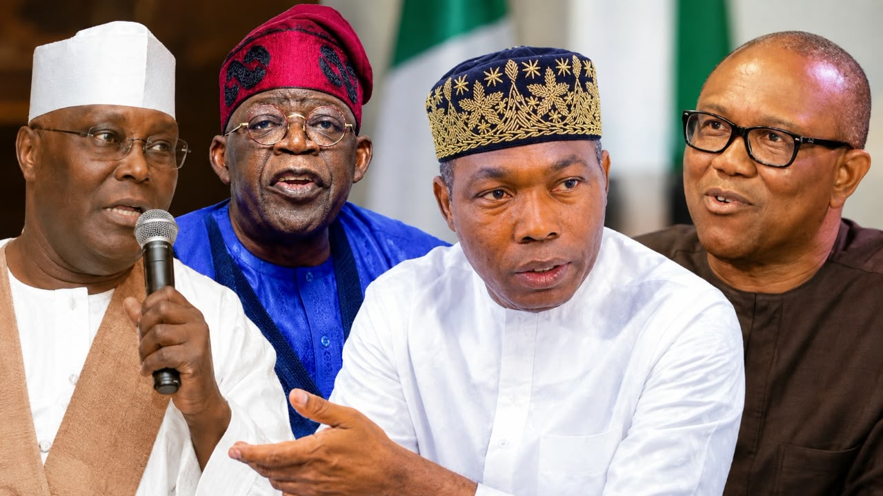 Collage picture of some of the leading opposition candidates in the 2027 presidential election: Atiku Abubakar, Adewole Adebayo, Peter Obi and the incumbent president Bola Ahmed Tinubu