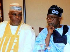 Tinubu’s FAAC Boom Is a Scam, Says Atiku Collage photo of Atiku and Tinubu