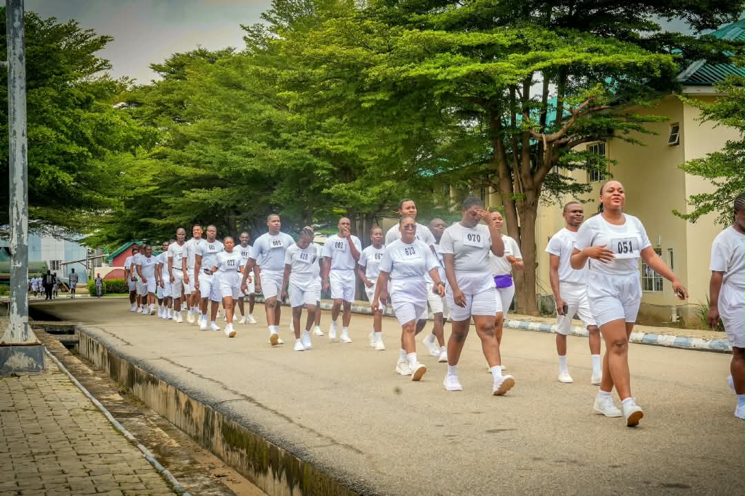 Some of the shortlisted candidates undergoing physical fitness assessments for the Nigeria Customs Service (NCS) final phase of its 2025 recruitment exercise in Abuja
