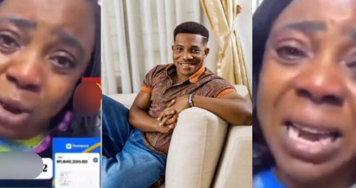 A collage picture of the woman and Pastor Jerry Eze