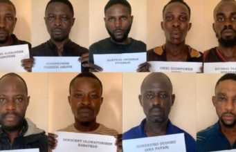 Nine Oil Thieves Bag 10 Years Each in Akwa Ibom Faces of the nine oil thieves jailed in Akwa-Ibom