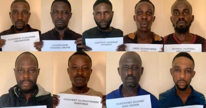 Faces of the nine oil thieves jailed in Akwa-Ibom