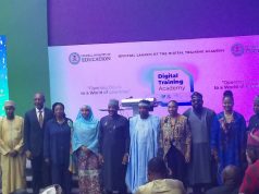 FG Launches Free Digital Training for 32,000 Nigerians Minister of Education, Dr. Tunji Alausa and other stakeholders at the launch of the Digital Training Academy in Abuja on Monday