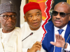 Wike, APC Governors Lock Horns Over 2027 Alliance Collage photo of Chairman, Nigeria Governors Forum, AbdulRahman AbdulRazaq