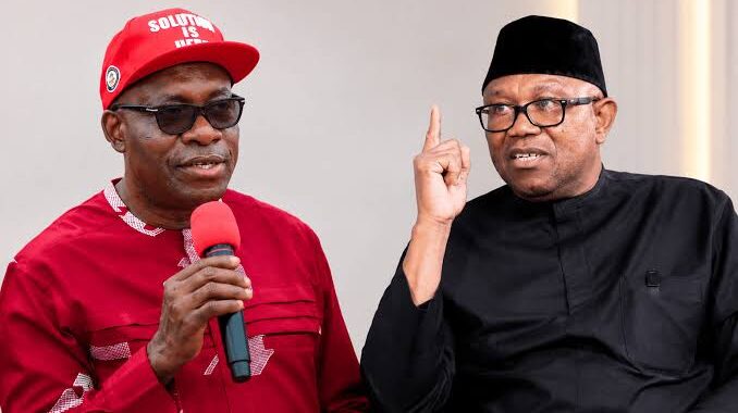 Anambra State Governor, Prof. Charles Soludo and NDC presidential candidate, Peter Obi