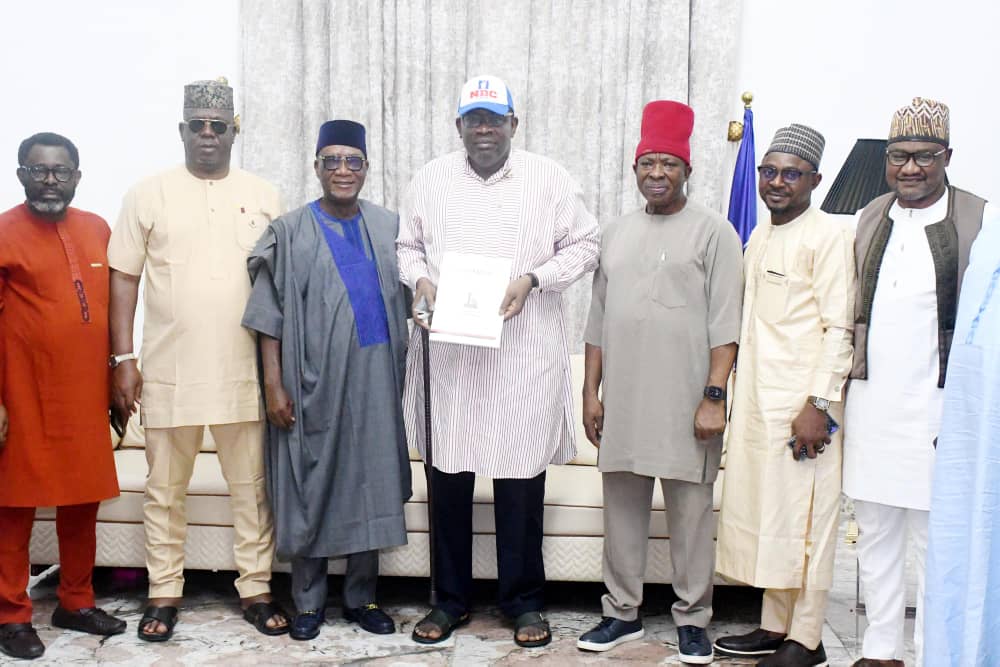 National Leader of the Nigeria Democratic Congress (NDC), Seriake Dickson, while receiving the management of LEADERSHIP Newspaper in Abuja on Thursday 