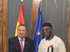 Nigeria, Spain Seek Closer Agricultural Ties as Ikpeazu Visits Minister (R-L) Nigeria’s Ambassador to Spain, Okezie Victor Ikpeazu, and Spain’s Minister of Agriculture, Fisheries and Food, Luis Planas Puchades, in Madrid on Thursday.