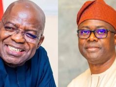 Makinde, APM Sue Otti Over N200m Campaign Fee Collage photo of Abia State Governor, Alex Ottti and Oyo State Governor, Seyi Makinde
