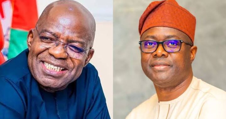 Collage photo of Abia State Governor, Alex Ottti and Oyo State Governor, Seyi Makinde