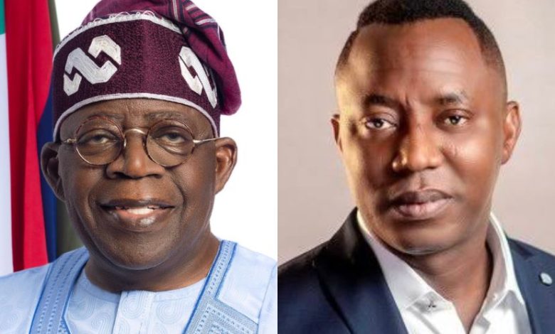 President Bola Ahmed Tinubu and Omoyele Sowore