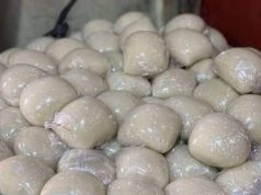 Lagos Residents Raise Alarm Over Unsafe Fufu Processing Wraps of fufu