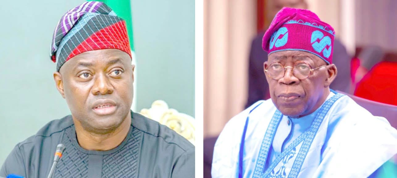 Collage of Makinde and Tinubu