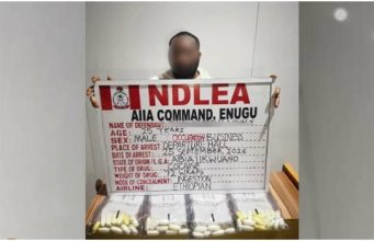 NDLEA Arrests Newlywed With 72 Cocaine Wraps at Enugu Airport