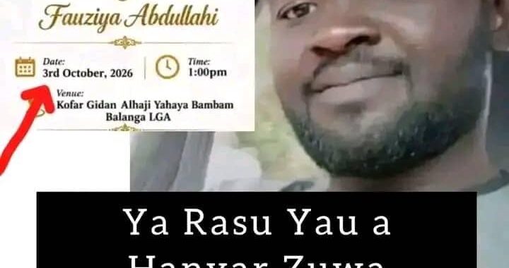 The late groom, Abubakar Abdullahi