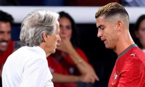 Portugal head coach Jorge Jesus and Cristiano Ronaldo