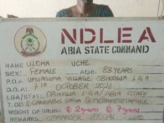 NDLEA Arrests 83-Year-Old Grandma A Year After Drug Conviction 83-year-old woman paraded by NDLEA