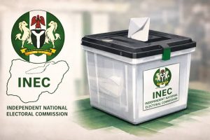 Collage of INEC logo and ballot box
