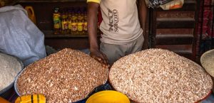 Beans in a Nigerian market