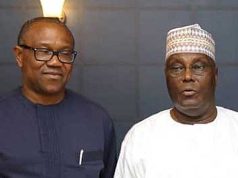 Group Challenges Atiku, Obi To Public Debate On Fuel Subsidy Return Collage of Peter Obi and Atiku Abubakar