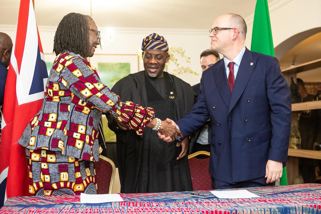 L-R: Vice-Chancellor of UNILAG, Professor Folasade T. Ogunsola; Minister of Education, Dr Maruf Tunji Alausa; Provost of the University of Birmingham, Professor Nick Vaughan-Williams