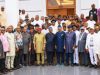 Wike, Rivers Lawmakers Meet Fubara In Fresh Reconciliation Move Wike, Fubara, Chinda and Rivers lawmakers in Port Harcourt on Sunday