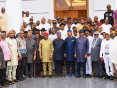 Wike, Rivers Lawmakers Meet Fubara In Fresh Reconciliation Move Wike, Fubara, Chinda and Rivers lawmakers in Port Harcourt on Sunday