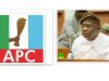 Kogi West Youth Group Faults Senator Karimi Over Council Funding, Party Unity Collage of Senator Sunday Karimi and APC logo