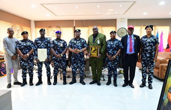 IGP Disu Tasks Officers on Applying Egypt Security Training IGP Tunji Disu in a group photograph with the trained officers
