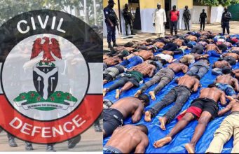 FG Panel Confirms 37 Miners Died Of Suffocation In NSCDC Custody Collage of NSCDC logo and bodies of the 37 miners
