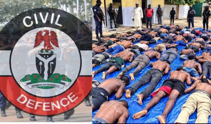 FG Panel Confirms 37 Miners Died Of Suffocation In NSCDC Custody Collage of NSCDC logo and bodies of the 37 miners
