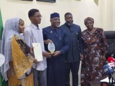 Only 108 of 39,000 Underage UTME Candidates Qualify, Says Alausa Minister of Education, Tunji Alausa and Registrar of the Joint Admissions and Matriculation Board (JAMB), Professor Segun Aina, in a group photograph with other stakeholders on Wednesday